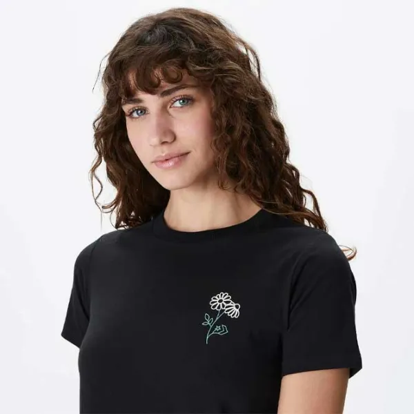 Футболка для женщин Converse Spring Blooms Flower Tee 100% хлопок/ Black photo 4