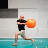 Fitball HMS YB02 55 cm/ Orange photo 5