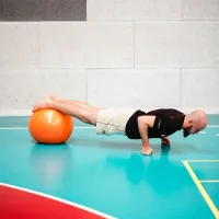 Fitball HMS YB02 55 cm/ Orange photo 6