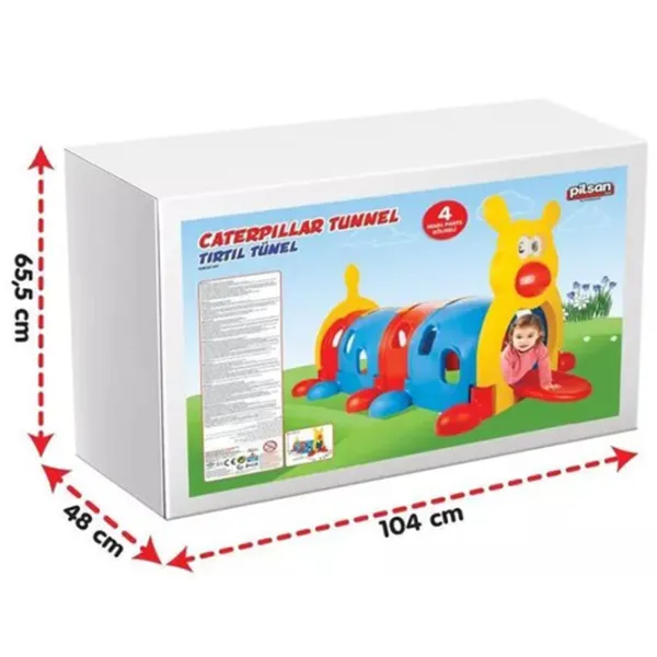 Игровой комплекс Pilsan Tunelul-Omida cu 4 secțiuni   / Разноцветный photo 2
