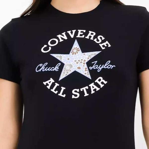 Tricou pentru femei Converse Chuck Patch Infill Tee 100% bumbac/ Black photo 3 Tricou pentru femei Converse Chuck Patch Infill Tee 100% bumbac/ Black photo 3