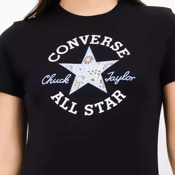 Tricou pentru femei Converse Chuck Patch Infill Tee 100% bumbac/ Black photo 3 Tricou pentru femei Converse Chuck Patch Infill Tee 100% bumbac/ Black photo 3