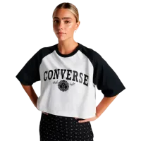 Футболка для женщин Converse Retro Chuck Cropped Tee 100% хлопок/ Black
