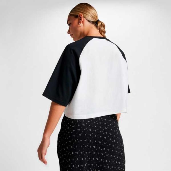 Tricou pentru femei Converse Retro Chuck Cropped Tee 100% bumbac/ Black photo 2 Tricou pentru femei Converse Retro Chuck Cropped Tee 100% bumbac/ Black photo 2