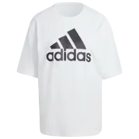 Tricou pentru femei Adidas Essentials Big Logo Boyfriend Tee 100% bumbac/ White