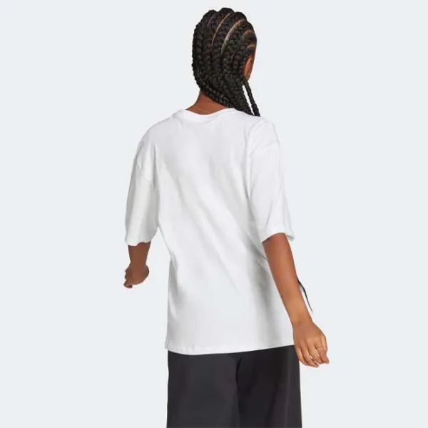 Tricou pentru femei Adidas Essentials Big Logo Boyfriend Tee 100% bumbac/ White photo 3