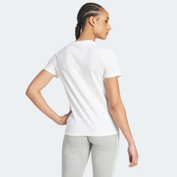 Футболка для женщин Adidas Essentials Slim Logo Tee 100% хлопок/ White photo 2