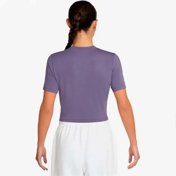 Tricou pentru femei Nike W Nsw Tee Essntl Slim Crp Lbr 52% poliester/ Purple photo 2