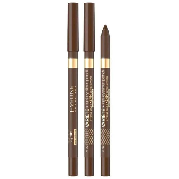Карандаш для глаз Eveline Cosmetics EV Variete Gel Eye Brown photo 1 Карандаш для глаз Eveline Cosmetics EV Variete Gel Eye Brown photo 1