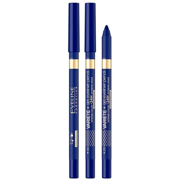 Карандаш для глаз Eveline Cosmetics EV Variete Gel Eye Blue photo 1 Карандаш для глаз Eveline Cosmetics EV Variete Gel Eye Blue photo 1