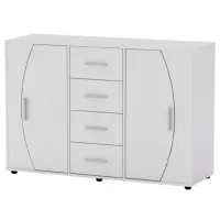 Комод KompaniT 4-2-2 91.3 x 133.8 x 44.8см/ ЛДСП/ Нимфея Альба