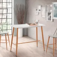 Masă de bar Deco Prim Jack MDF/ White photo 2