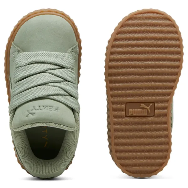 Ghete pentru fetiţe Puma Creeper Phatty Nubuc Primăvară - vară/ Green photo 4