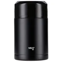 Термос Nils Classic NCT01 Черный 1л