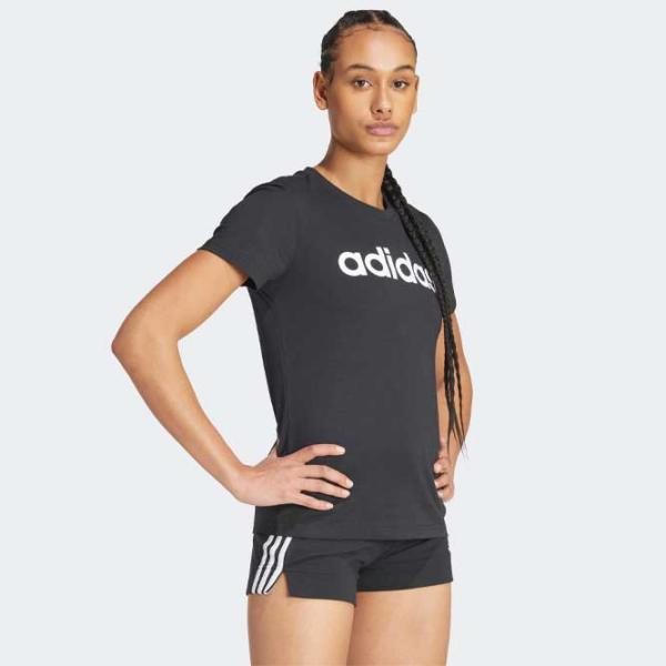 Tricou pentru femei Adidas Essentials Slim Logo Tee 100% bumbac/ Black photo 4 Tricou pentru femei Adidas Essentials Slim Logo Tee 100% bumbac/ Black photo 4