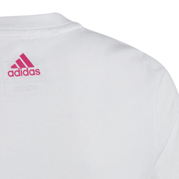 Tricou pentru fete Adidas Essentials Linear Logo Cotton Slim Fit Tee  / White photo 4 Tricou pentru fete Adidas Essentials Linear Logo Cotton Slim Fit Tee  / White photo 4