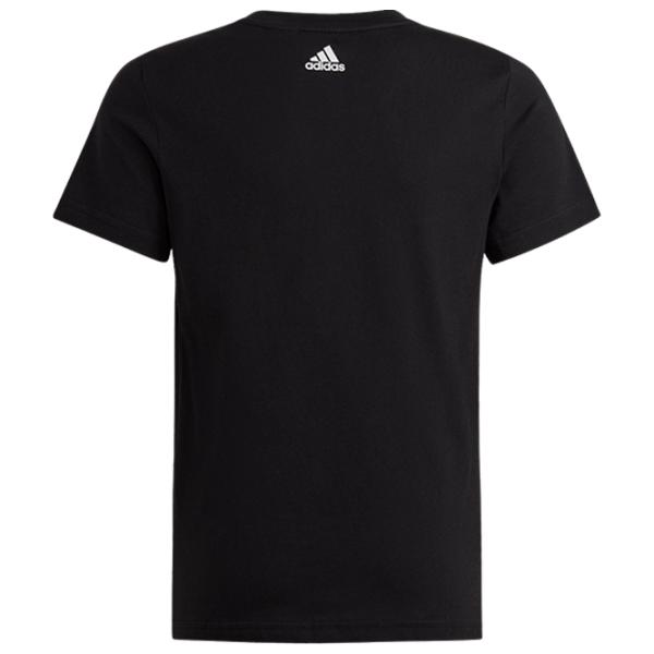 Tricou pentru fete Adidas Essentials Linear Logo Cotton Slim Fit Tee  / Black photo 2 Tricou pentru fete Adidas Essentials Linear Logo Cotton Slim Fit Tee  / Black photo 2