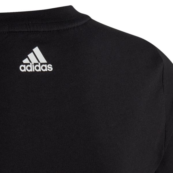 Tricou pentru fete Adidas Essentials Linear Logo Cotton Slim Fit Tee  / Black photo 3 Tricou pentru fete Adidas Essentials Linear Logo Cotton Slim Fit Tee  / Black photo 3