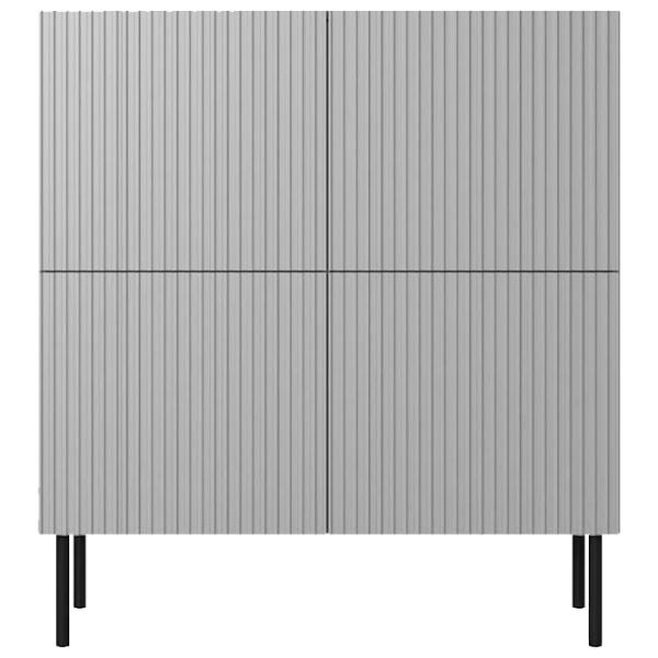 Comodă Halmar Asensio KM-2 110 x 100 x 42/ MDF/ Gray photo 1