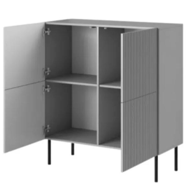 Comodă Halmar Asensio KM-2 110 x 100 x 42/ MDF/ Gray photo 3