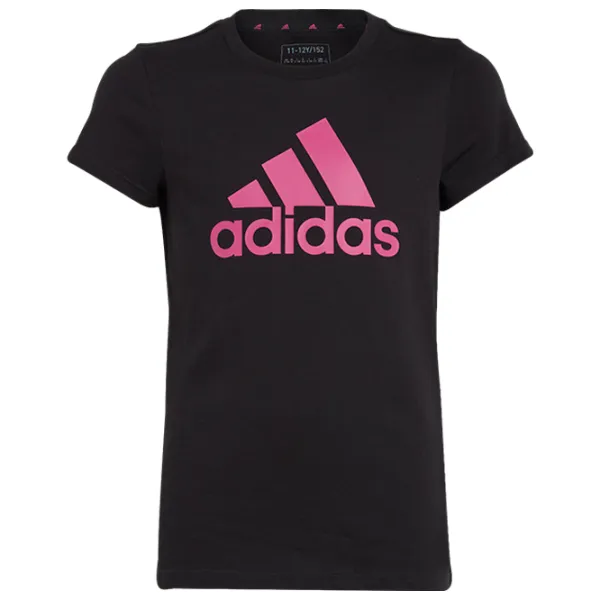 Футболка для девочек Adidas Essentials Big Logo Cotton Tee  / Черный photo 1 Футболка для девочек Adidas Essentials Big Logo Cotton Tee  / Черный photo 1