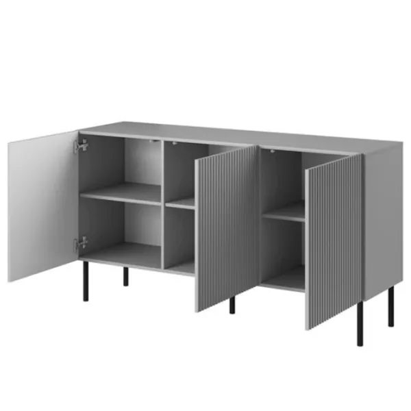 Comodă Halmar Asensio KM-1 81 x 150 x 42/ MDF/ Gray photo 3
