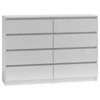 Comodă TopEshop Malwa M8 140 97 x 138 x 40/ LPAL/ Alb