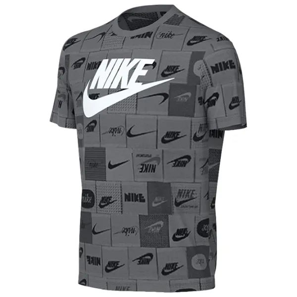 Футболка для девочек Nike K Nsw Tee Club Ssnl Aop Hbr  / Серый photo 1 Футболка для девочек Nike K Nsw Tee Club Ssnl Aop Hbr  / Серый photo 1
