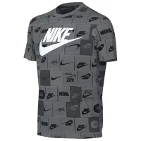 Футболка для девочек Nike K Nsw Tee Club Ssnl Aop Hbr  / Серый