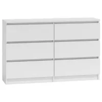 Comodă TopEshop Malwa M6 120 77 x 120 x 30/ LPAL/ Alb