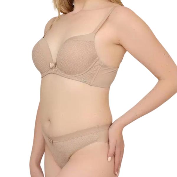 Set lengerie pentru femei Balaloum AP9365 85C/ Beige/ Push-up photo 2
