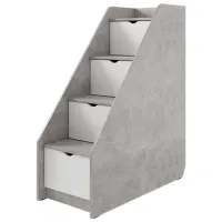 Comodă ML-Mobila Junior 13 132.5 x 49 x 110/ PAL/ Alb