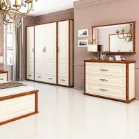 Comodă Neman Marsel МН-126-06 93 x 105 x 52/ MDF/ Cream photo 2