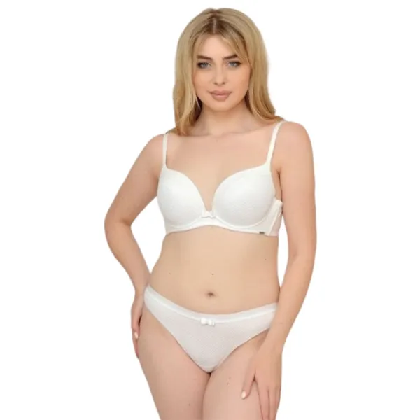 Комплект нижнего белья для женщин Balaloum AP9365 80B/ White/ Пуш-ап photo 1