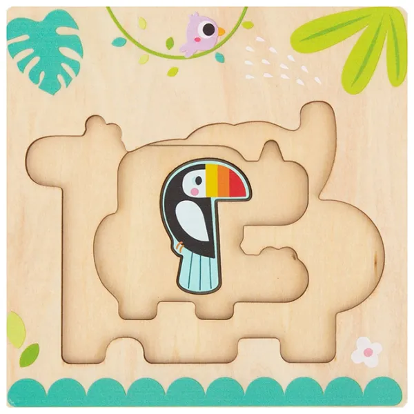 Пазл 3D Tooky Toy Дикие животные 1+/ Количество деталей: 7 photo 4