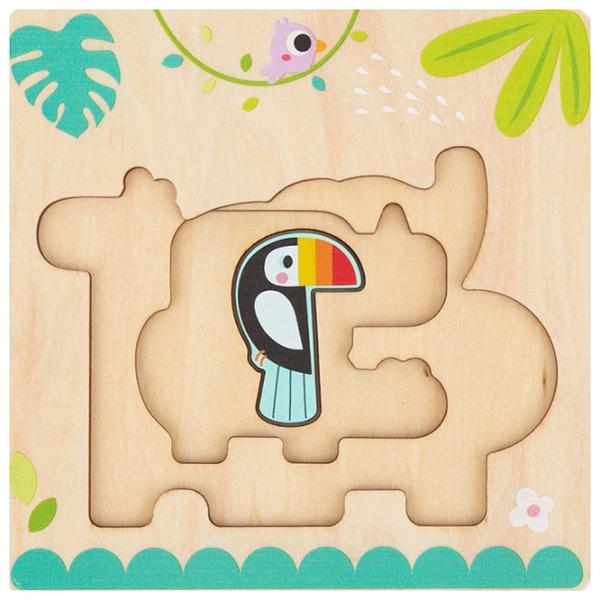 Пазл 3D Tooky Toy Дикие животные 1+/ Количество деталей: 7 photo 4