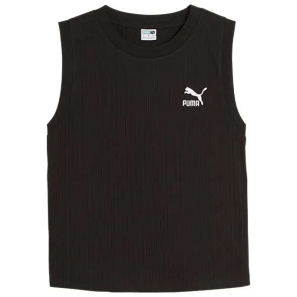 Maiou pentru femei Puma Classics Ribbed Relaxed Tank XS/ Black photo 1