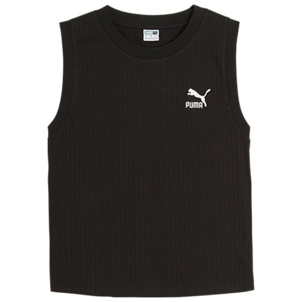 Maiou pentru femei Puma Classics Ribbed Relaxed Tank XS/ Black photo 1