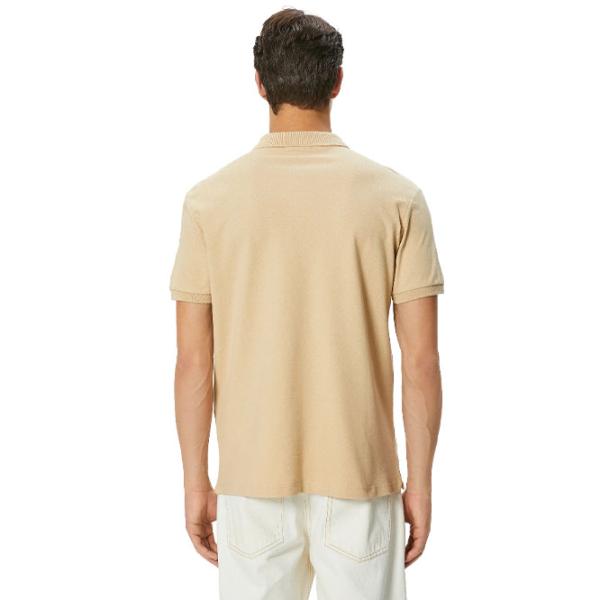 Tricou polo pentru bărbați Koton BCS Beige photo 3