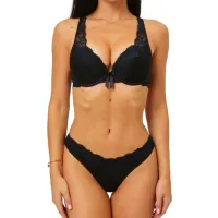 Set lengerie pentru femei Balaloum AP9362/ 1 75D/ Black/ Dantelă