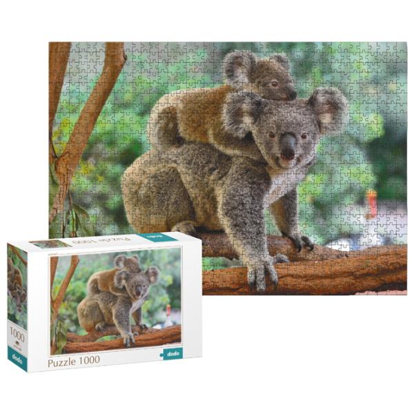 Пазл 2D DoDo Маленькая коала с мамой 8+/ Количество деталей: 1000 photo 1 Пазл 2D DoDo Маленькая коала с мамой 8+/ Количество деталей: 1000 photo 1