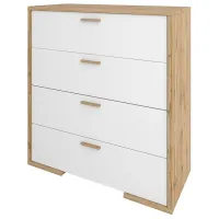 Комод Sokme Francesca 4Ш 95.8 x 88.7 x 40.2см/ ДСП/ Белый