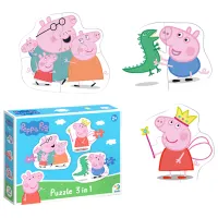 Puzzle 2D DoDo Familia Purcelușei Peppa 2+/ Numărul de piese: 9 photo 2