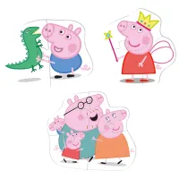 Puzzle 2D DoDo Familia Purcelușei Peppa 2+/ Numărul de piese: 9 photo 3