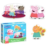 Puzzle 2D DoDo Prietenii Purcelușei Peppa 2+/ Numărul de piese: 9 photo 2