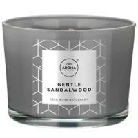 Свеча Aroma Home 119651 Нежный Сандалвуди/ Воск