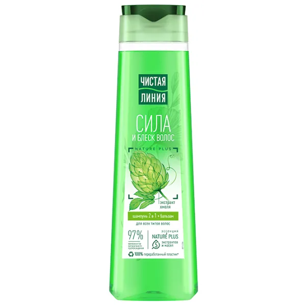 Șampon Чистая Линия 2 in 1 400 ml photo 1