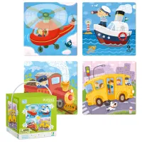 Puzzle 2D DoDo Transport 3+/ Numărul de piese: 72