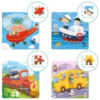 Puzzle 2D DoDo Transport 3+/ Numărul de piese: 72 photo 2