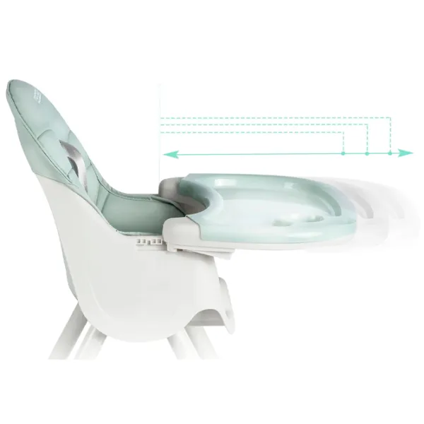 Scaun de masă Ricokids Milo (5617345) / 6 luni / Mint  photo 5